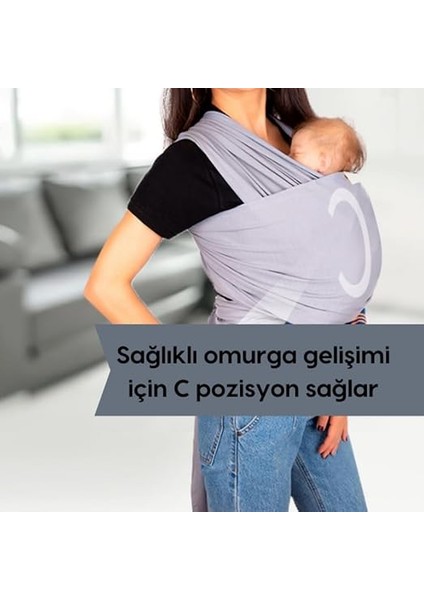 Wrap Sling Bebek Taşıma Şalı (Gri) modelleri