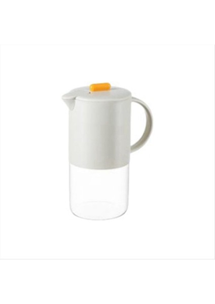 Taşınabilir Cam Su Sürahi ile Kapak Mutfak Kahve Potu Kahve Çay K Yarışıklı Kahve Takımı Teaware 1800ML Gri (Yurt Dışından)