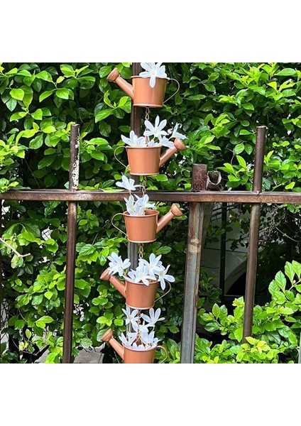 Metal Yağmur Zinciri Asılı Su Isıtıcısı Dekoratif Yağmur Koleksiyoncusu Ev Bahçe Oluk Çatı Iniş Borusu Saksı Yağmur Zinciri (Yurt Dışından) modelleri