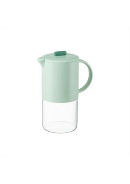 Taşınabilir Cam Su Sürahisi Kapaklı Mutfak Kahve Kabı ile Kahve Çayı Su Isıtıcısı Kahvehanesi Teafware 1800ML Açık Yeşil (Yurt Dışından)