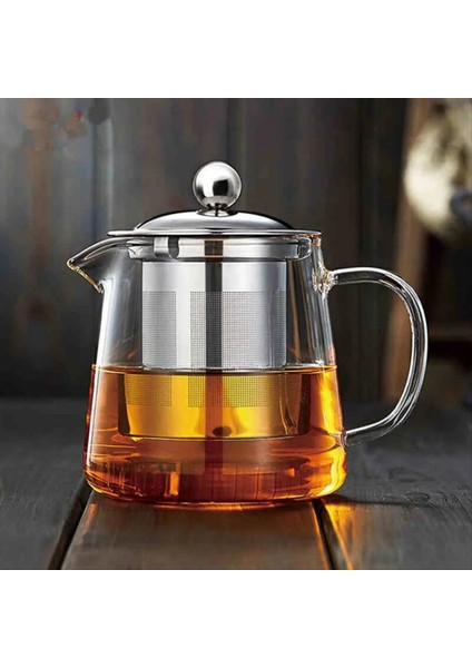 Paslanmaz Çelik Filtre Astarı, Sıcaklıklara Dirençli, Çay Yapmak Için Uygun Şeffaf Cam Çaydanlık (Yurt Dışından) fiyatları
