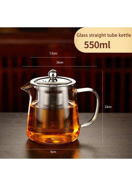 Paslanmaz Çelik Filtre Astarı, Sıcaklıklara Dirençli, Çay Yapmak Için Uygun Şeffaf Cam Çaydanlık (Yurt Dışından) indirimleri