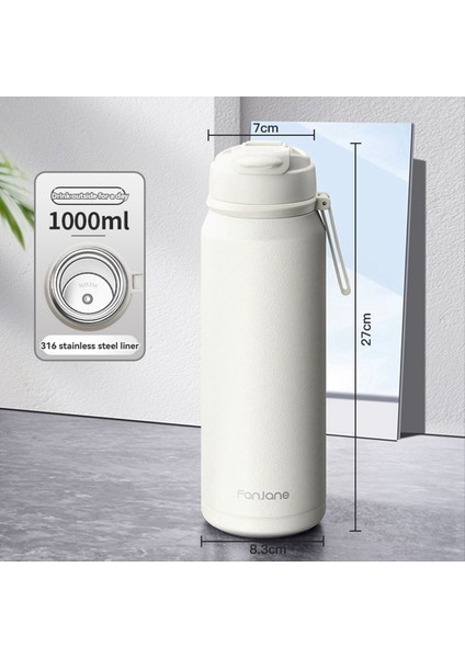 Fanjane Vakum Yalıtımlı Paslanmaz Çelik Su Şişesi Saman ve Taşıma Sökümlü, Sızıntı Kanıtı, Bulaşık Makinesi Güvenli, Kış Gündönümü B (Yurt Dışından) fiyatları