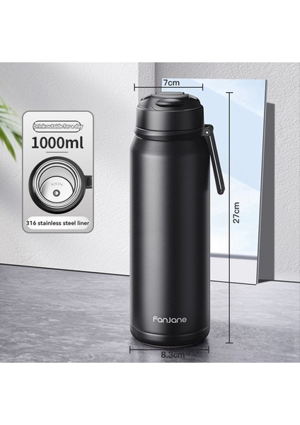 Fanjane Vakum Yalıtımlı Paslanmaz Çelik Su Şişesi Saman ve Taşıma Sökümlü, Sızıntı Kanıtı, Bulaşık Makinesi Güvenli, Kış Gündönümü B (Yurt Dışından) modelleri