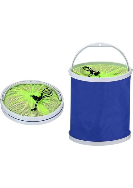 Lua Katlanabilir Balık Tutma Kovası, 11 Litre (2,9 Galon), Katlanabilir Kova, Katlanabilir Su Kabı, Anahtarlıklı Dış Mekan, Seyahat Için, Mavi fiyatları