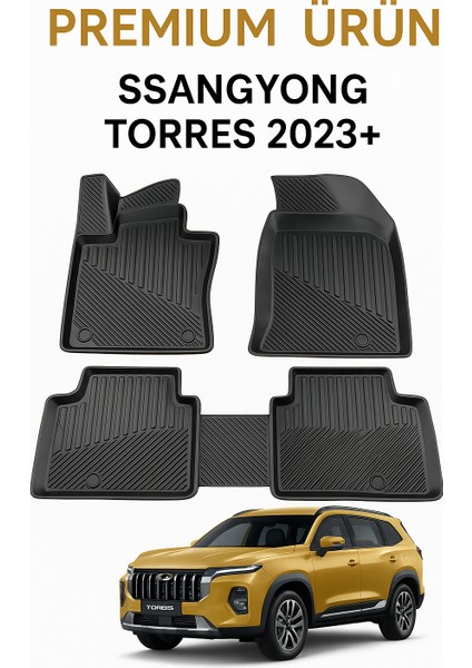 Ssangyong Torres 2023+ Uyumlu 3D Oto Paspas Premium indirimleri
