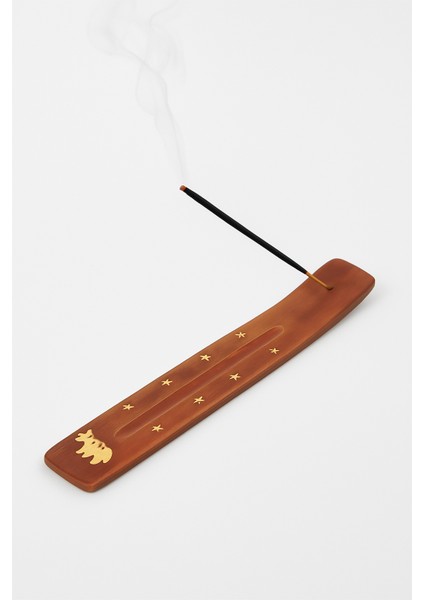 Ahşap Yıldızlı Tütsülük | Doğal Oyma Ahşap Tütsü Standı | Şık Tütsülik Dekor fırsatları