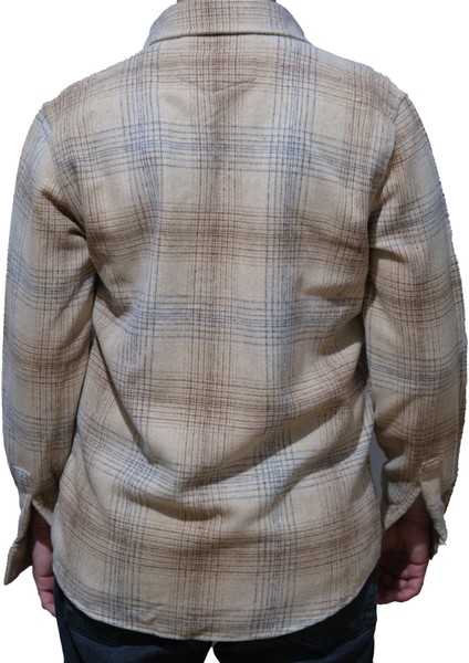 Erkek Oduncu Gömlek Uzun Kol Bej Ekose Desen fiyatları