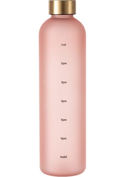 1l Su Şişesi Zaman Işareti ile 32 Oz Motivasyonel Yeniden Kullanılabilir Fitness Spor Sızdırmaz Buzlu Plastik Şişe Pembe (Yurt Dışından) modelleri