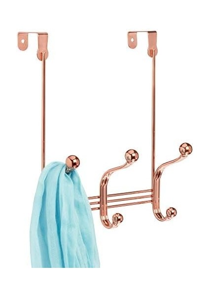 York Metal Kapı Üstü Düzenleyici, Yatak Odası, Dolap, Için 3 Kancalı Raf, 10 cm x 21 cm x 28 Cm, Pembe fiyatları