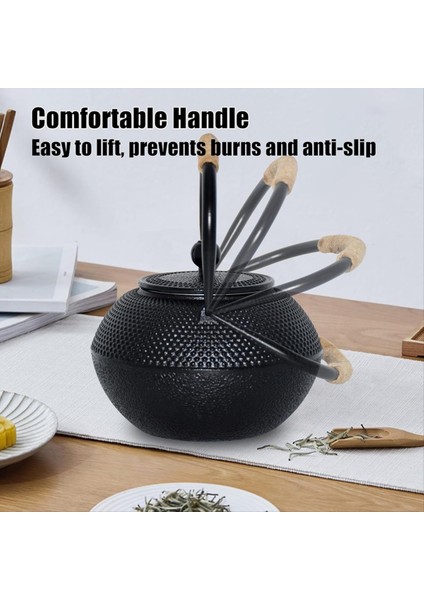 Dökme Demir Çay Potu - Soba Üstü Için Infüzer ve Emaye Iç Mekan, 1.2l/40 Oz ile Sicim Saplı Çaydanlık Su Isıtıcısı (Yurt Dışından) fiyatları