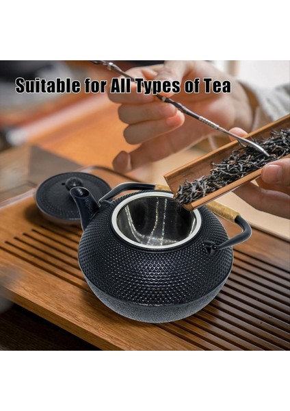 Dökme Demir Çay Potu - Soba Üstü Için Infüzer ve Emaye Iç Mekan, 1.2l/40 Oz ile Sicim Saplı Çaydanlık Su Isıtıcısı (Yurt Dışından) fırsatları