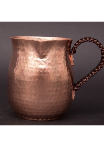 800ML Saf Bakır Latte Sürahi Sıcak Süt Kupası Bakır Kupa Su Porsuları Kumbaşları Hammer El Sanatları Içki Sofra Takımı (Yurt Dışından) fiyatları