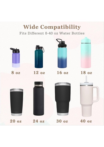 Su Şişesi Tutağı Uygun 8-40 Oz Şişe, Silikon Su Şişesi Tutuk Kayışı, Elastik Su Şişesi Kayışları (Yurt Dışından) fiyatları