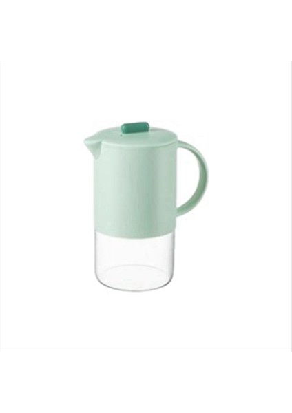 Taşınabilir Cam Su Sürahi ile Kapak Mutfak Kahve Potu Kahve Çayı Kahve K Yarışı Kahve Teafware 1500ML Açık Yeşil (Yurt Dışından)