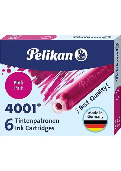 Kartuş Serisi TP6X Dolma Kalem Kartuşu Pembe