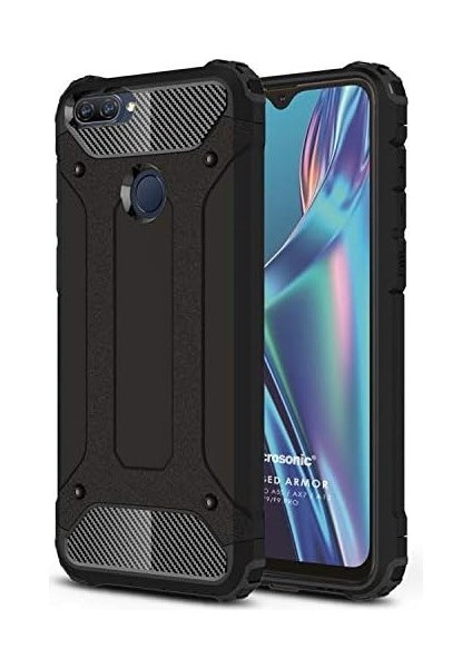 Oppo A12 Kılıf Rugged Armor Siyah modelleri
