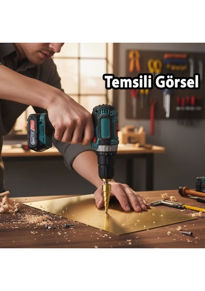 Profesyonel 4-12 mm Kademeli Matkap Ucu Titan Kaplama Metal Sac Delme Hss Konik Step Drill fırsatları