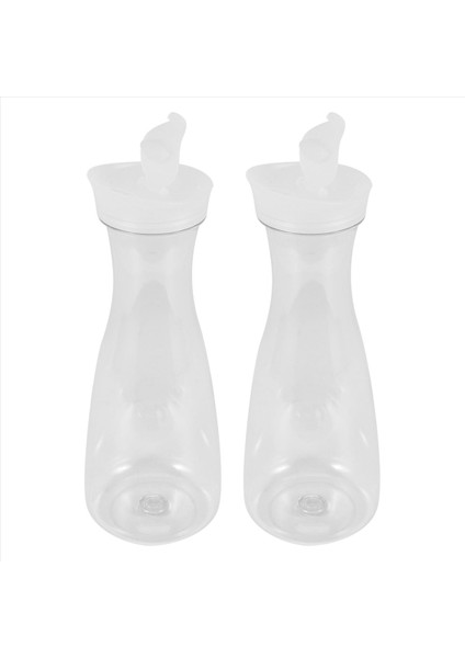 2pcs 1l Beyaz Flip Sekme Kapaklı Plastik Su Kartalları - Gıda Sınıfı ve Geri Dönüşümlü Parçalanma Sürahi - Meyve Makinesi Kavanozu (Yurt Dışından) modelleri