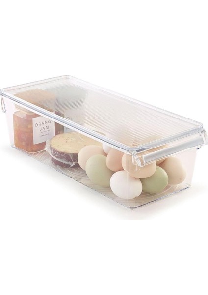 Kapaklı Banyo Mutfak Düzenleyici Raf Ps 360 * 150 * 100 mm Şeffaf M-E27-20-16K fiyatları