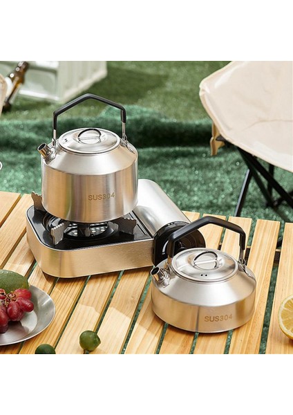 Kamp Kettle Açık Kahve Pot Sofra Piknik Seti Malzemeler Kamp Çaydan Tapı Seyahat Ocak 1500ML (Yurt Dışından) fırsatları
