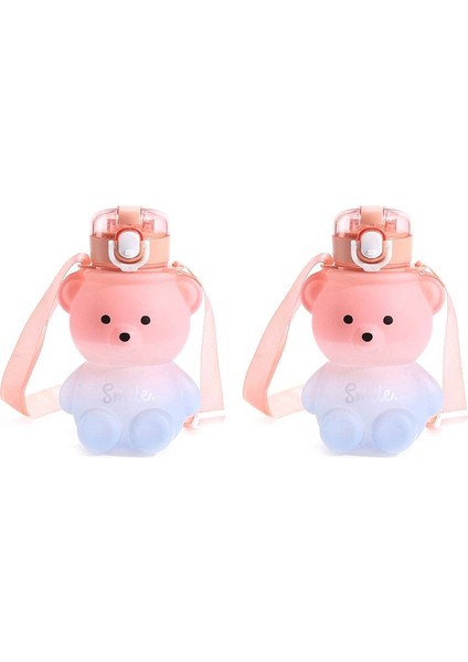 Bearent Gradent Sevimli Su Bardağı Yaz Değerli Kızlar Plastik Bardaklar Çocuk Portatif Saman Bardaklar Büyük Kapasiteli Su Isıtıcısı (Yurt Dışından)