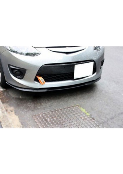 Mazda 2 2011-2014 Uyumlu Evrensel Universal 3 Parça Cupra Kupra Ön Ek Tampon Dili Lip Esnek Karlık