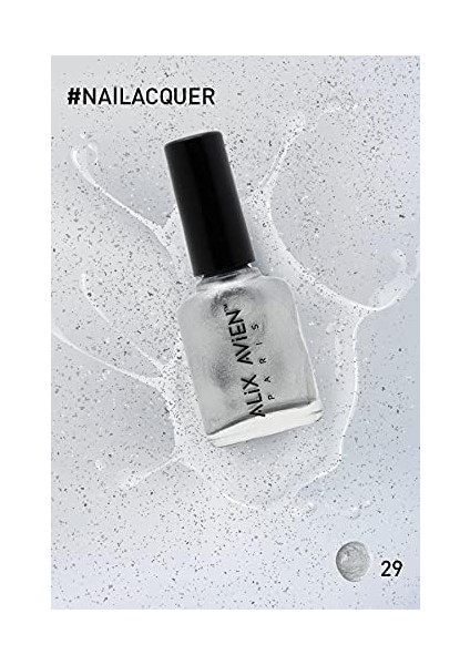 Metalik Gri Oje 29 - Yüksek Pigmentli Uzun Süreli Kalıcılık Hızlı Kuruma - Nail Lacquer 29 fiyatları