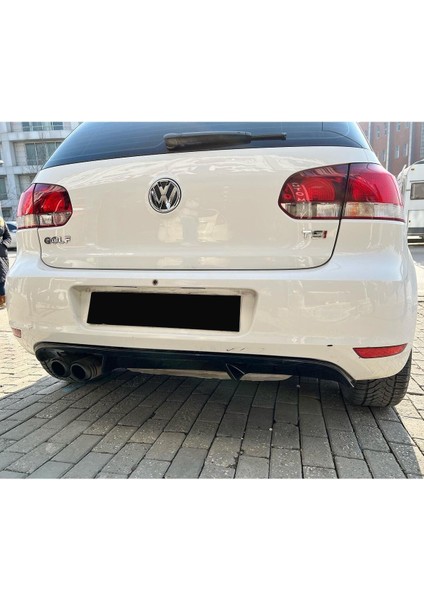 Volkswagen Golf 6 Gtı Difüzör (Plastik) 2009-2012 Parlak Siyah