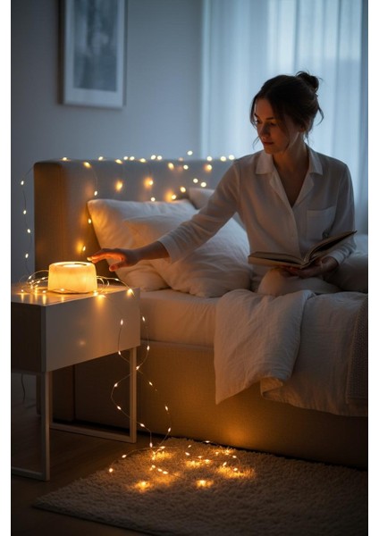 Şerit Ledli Solar Kamp, Karavan, Bahçe, Balkon Aydınlatma Seti