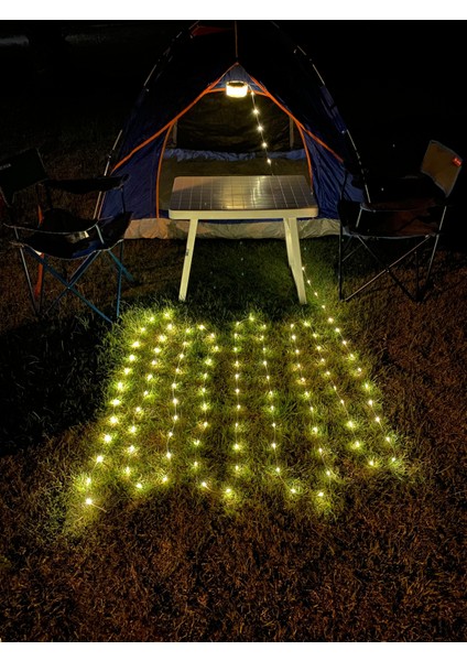 Şerit Ledli Solar Kamp, Karavan, Bahçe, Balkon Aydınlatma Seti