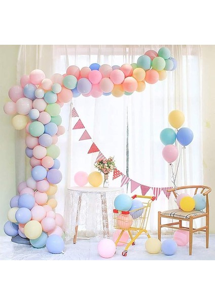 magnet 50 adet makaron balon - karışık soft renk pastel balon - kargo
