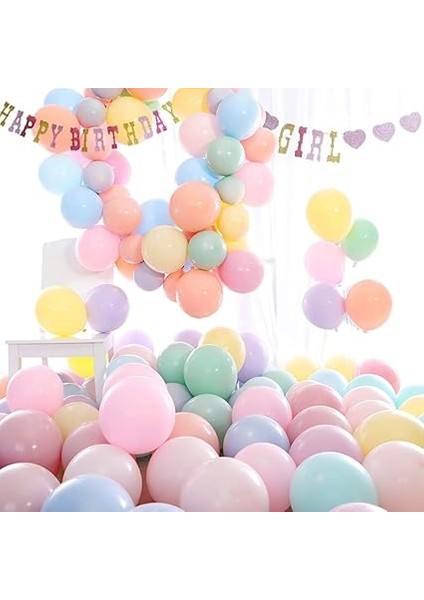 magnet 50 adet makaron balon - karışık soft renk pastel balon - kargo fiyatları