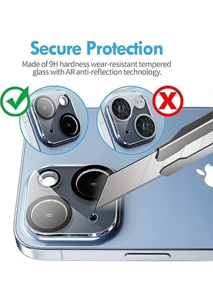Trend iPhone 15 ve 15 Plus Uyumlu Kamera Lens Koruyucu Temperli Cam 9h Sertlik Hd Şeffaf Lens Kapağı modelleri