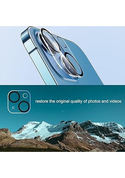 Trend iPhone 15 ve 15 Plus Uyumlu Kamera Lens Koruyucu Temperli Cam 9h Sertlik Hd Şeffaf Lens Kapağı fırsatları