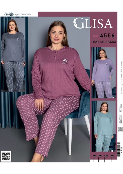 Fitilli Viskon Kışlık Kalın Battal/büyük Beden Pijama Takımı fiyatları