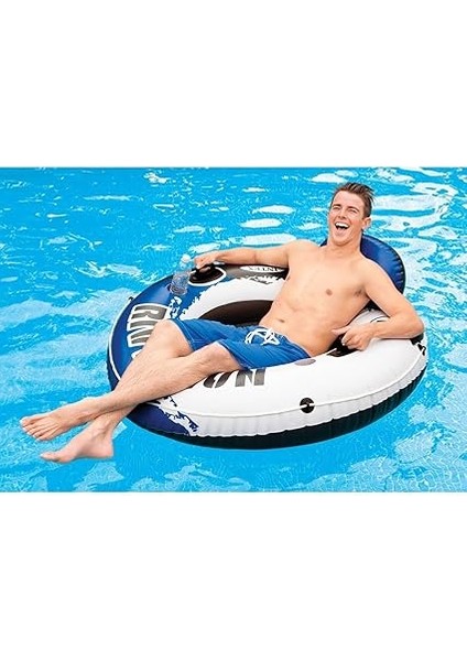 58825 River Run Fileli Koltuk Simit 135 cm Mavi, Su Sporları, Plaj Malzemesi, Şişme Ürün, Yüzme Aksesuarı, Kamp, Dalış, Güvenlik indirimleri