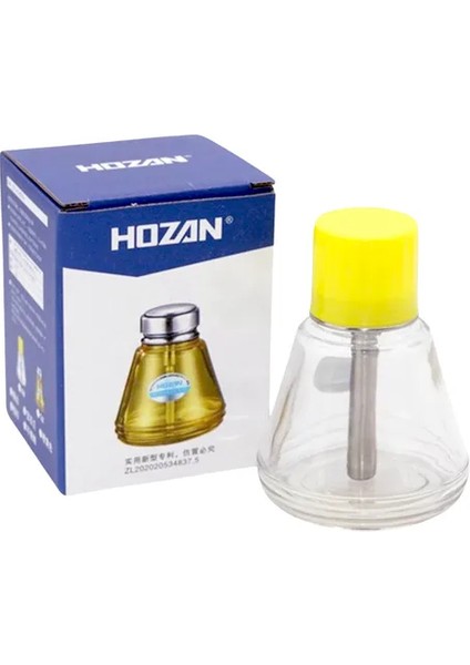 Hozan Anti-Statik Pres Tipi Cam Alkol Solvent Şişesi Bakır Çekirdekli Telefon Ekran Onarım Pompalı Dağıtıcı Aracı 150ML
