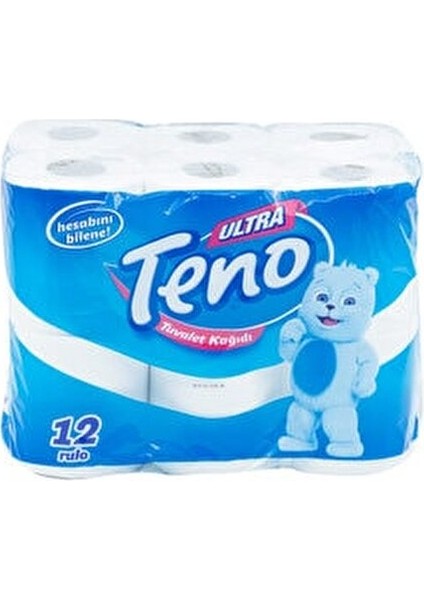 Ultra Çift Katlı Tuvalet Kağıdı 12 Rulo 2 Katlı Parfümsüz Beyaz Renkli modelleri