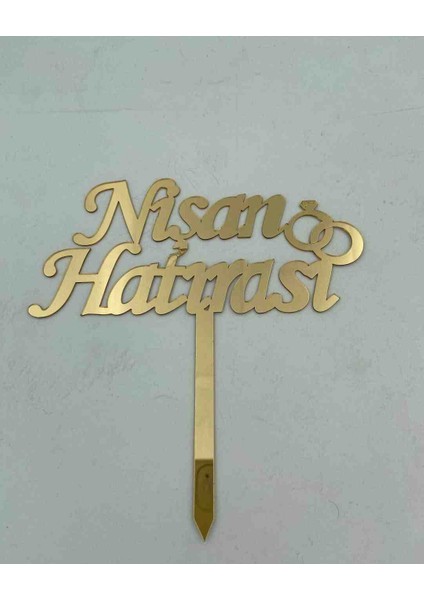 Kişiye Özel Pleksi Pasta Süsü