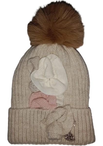 Recors My Baby Kumsal 0 - !8 Ay Kız Bebek Yün Hattuş Bere Şapka