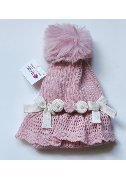 Recors My Baby Kumsal 0 - !8 Ay Kız Bebek Yün Hattuş Bere Şapka