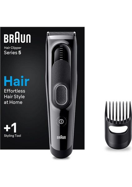 Braun Series 5 HC5310, Erkekler Için 9 Uzunluk Ayarına Sahip Saç Kesme Makinesi
