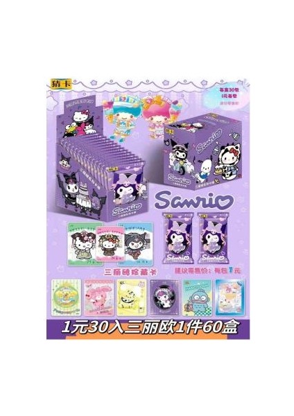 Sanrio Mor Paket Kart x 30 Paket