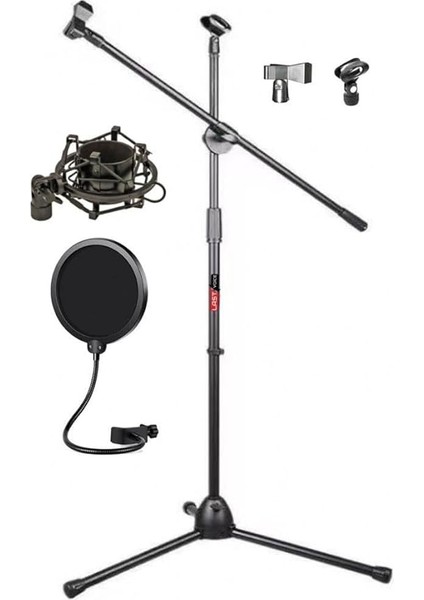 MS06PAK Mikrofon Standı Shock Mount Pop Filter Set