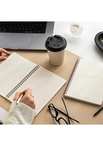 Siyah Kraft Karton Kapak 70 Yaprak 110 Gram Kareli Not Defteri fiyatları