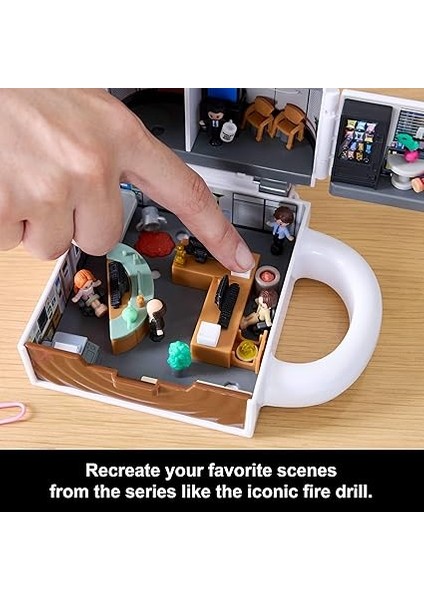 Pocket ve The Office Mini Oyun Seti, 6 Karakter Figürü ve 9 Aksesuar, Koleksiyona Uygun Partnership Oyuncağı, Kupa Bardak Şeklinde, JCC19 indirimleri