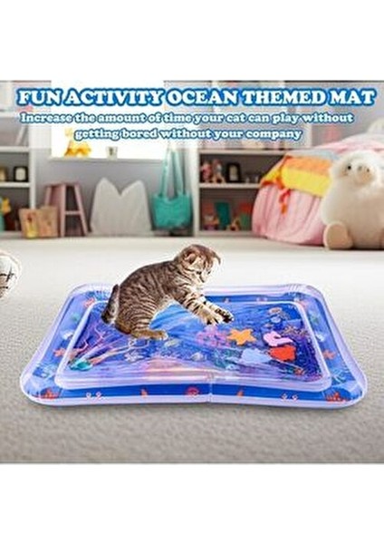 Su Duyusal Oyun Matı Kediler İçin Eğlenceli Oyun Deneyimi 95 gr Türkiye Menşeli