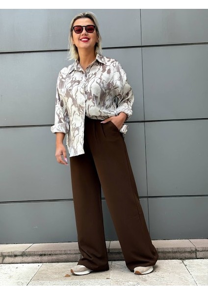 Krep Gabardin Kumaş Palazzo Pantolon fiyatları