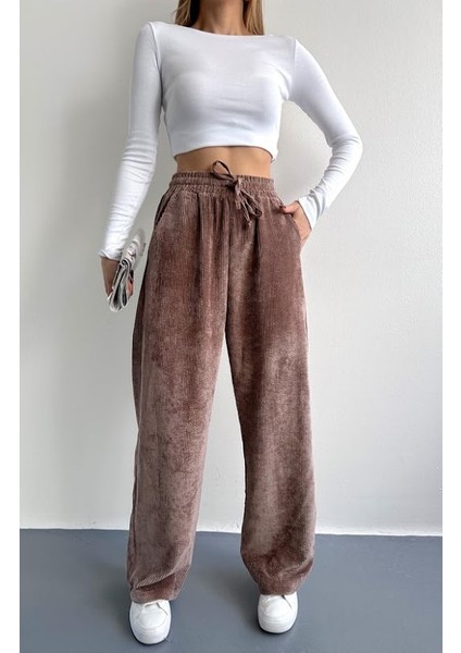 Fitilli Kadife Palazzo Pantolon fiyatları